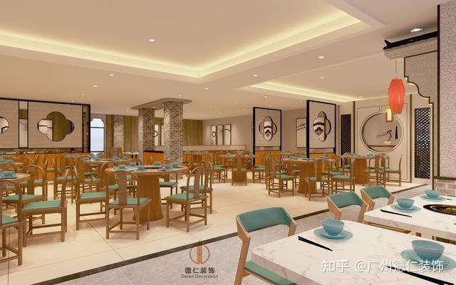廣州餐飲店裝修設計，廣州中式餐廳裝修設計，營造舒適優雅的環境