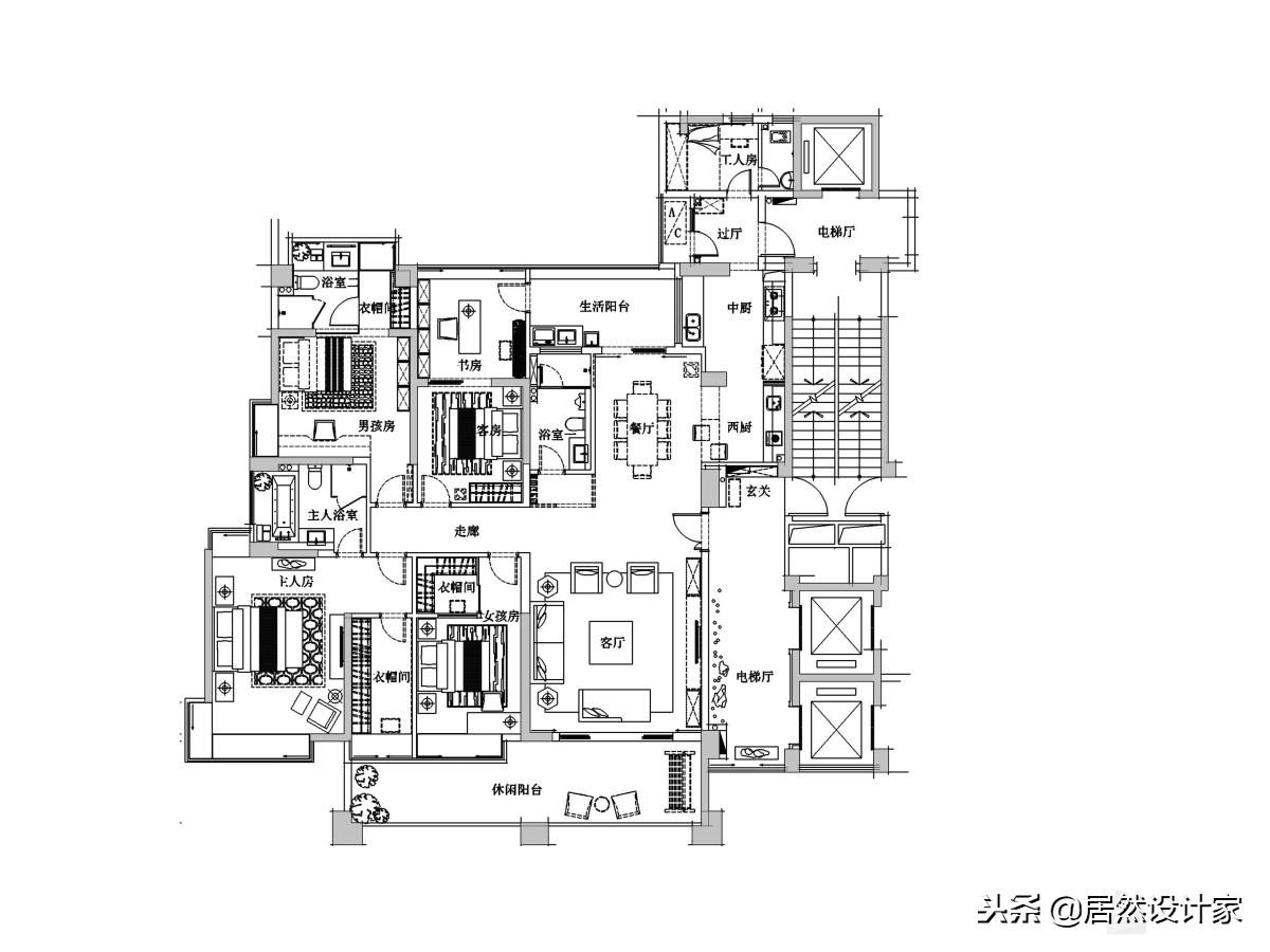185㎡新中式風格裝修，即有國風韻味，又有現代潮流
