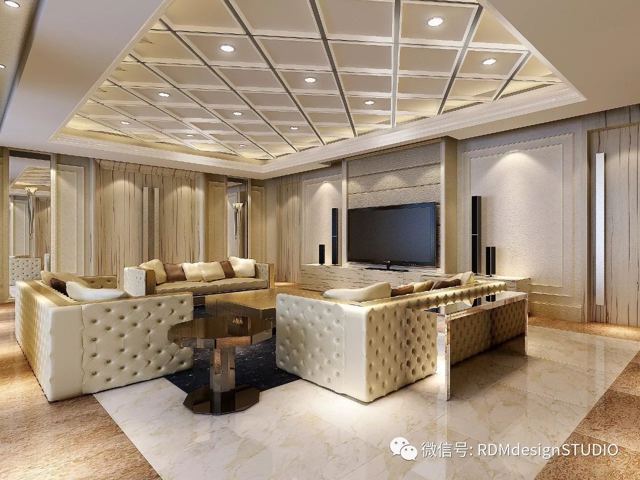 中國室內裝飾協會室內環境監測委員會 北京分中心_房屋室內 客廳不靠墻 裝修設計圖_北京室內裝修
